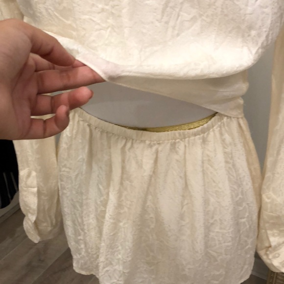 White Bebe Button Down Shirt - Picture 5 of 5